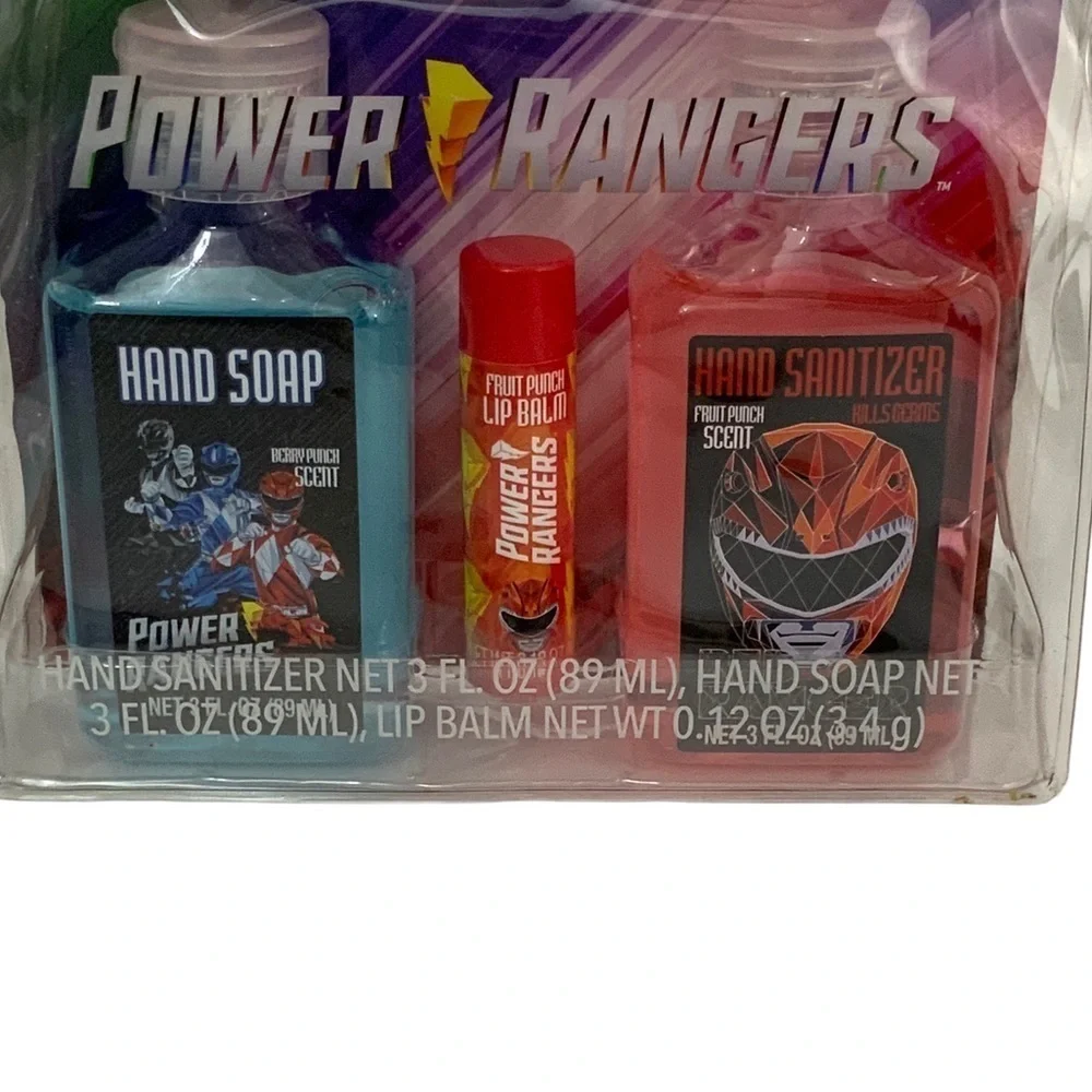 Power Rangers Skin Care Kids Kit Travel Kit Gift Set Hasbro 4 Pieces